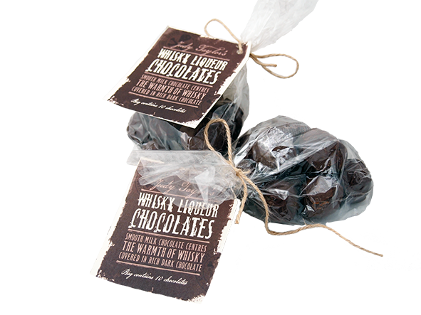Moonshine Whisky Liqueur Chocolates by Jude Taylor