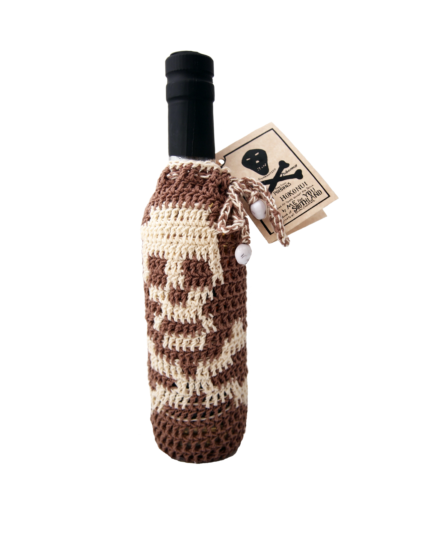 375ml Hokonui Moonshine Crochet Bottle Cover
