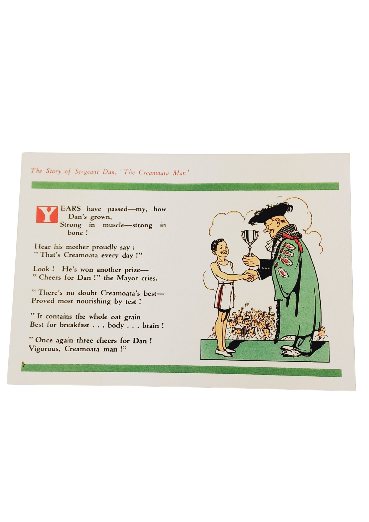 Sergeant Dan "Trophy" Postcard