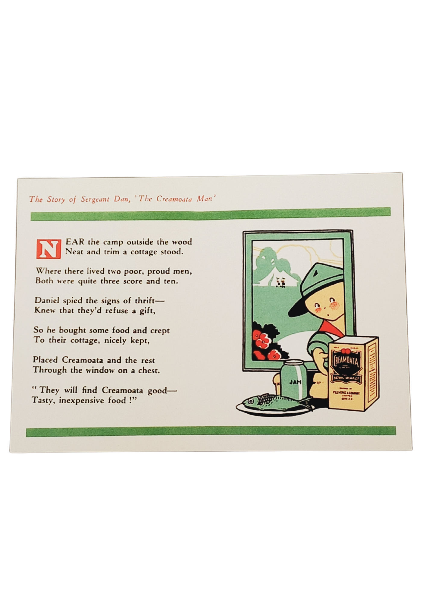 Sergeant Dan "Near Camp" Postcard