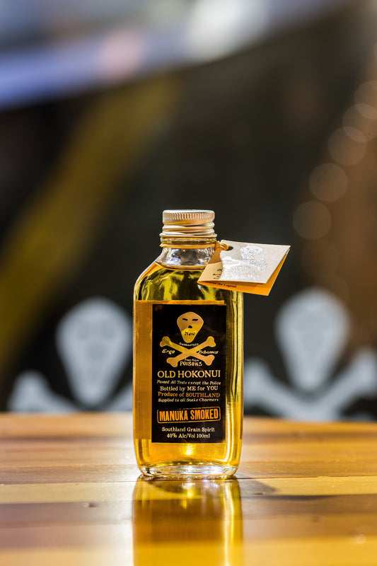 100ml Old  Manuka Smoked Moonshine Hokonui
